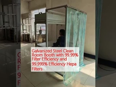 Ζυγισμένο χάλυβα καθαρό δωμάτιο Booth με 99,99% αποδοτικότητα φίλτρου και 99,999% αποδοτικότητα φίλτρα Hepa