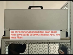 Υψηλής απόδοσης Γαλβανισμένο χάλυβα καθαρό Θόρυβος θορύβου ≤65dB 99,999% Απόδοση σε 0,3 Um φίλτρα Hepa