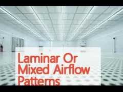 Λαμινοειδείς ή μικτές διαστάσεις ροής αέρα Μονουλάριος καθαρός χώρος με φίλτρο H14/H13 Hepa 0,3-0,5m/s Μέση ταχύτητα ανέμου