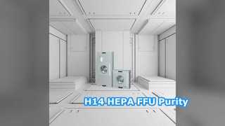 H14 Διάλυμα HEPA FFU καθαρού αέρα