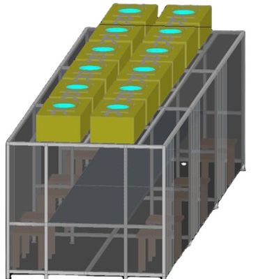 ISO 5 6 7 8 Καθαρό δωμάτιο χωρίς σκόνη Booth 304 από ανοξείδωτο χάλυβα GMP Modular ISO 5 6 7 8