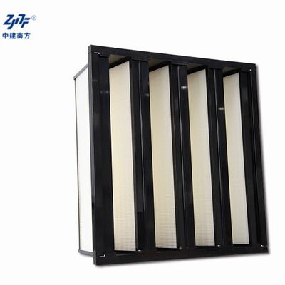 Υποαποτελεσματικότητα MERV 8 Superfine V Bank Air Filter W τύπου σκόνη Μεγάλη χωρητικότητα φιλτραρίσματος Συλλογή σκόνης