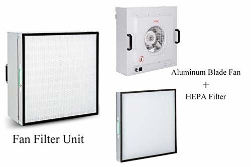 110V/120V 50HZ/60HZ μονάδα ανεμιστήρα φίλτρου τάσης με HEPA Μέγεθος 570*570*69 mm Για καθαρό δωμάτιο