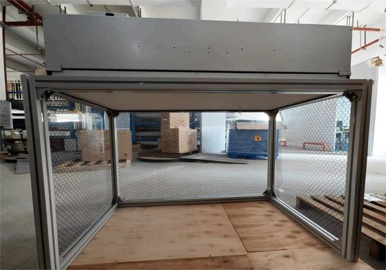 Σημερινή τάξη 100 HEPA H14 FFU μονάδα Laminar καθαρό πάγκο με διπλή τάση ισχύος και ταχύτητα αέρα Αλουμινίου πλαίσιο