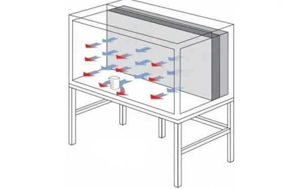 Ατσάλι από ανοξείδωτο χάλυβα Laminar Air Flow Hood Table Μέγεθος 1200 * 600 * 1500 mm Προσαρμοσμένο
