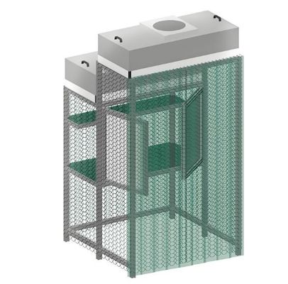 Ευαίσθητες διεργασίες Επιλέξτε Laminar Flow Cleanroom Booth με 99,99% αποδοτικότητα φίλτρου σε εργοστάσιο παραγωγής