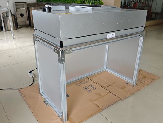 1200*600*740MM Μέγεθος τραπεζιού Λαμιναρική καπέλα ροής με 99,99% αποτελεσματικότητα φίλτρου και υλικό ακρυλικού/αλουμινίου