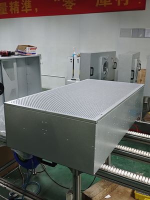 ≥ 99,99% αποδοτικότητα φίλτρου Λαμιναρική καλύβα ροής με υλικό φίλτρου ινών γυαλιού και υλικό γαλβανισμένου χάλυβα