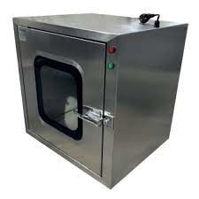 Οπτική Βιομηχανία Καθαρό δωμάτιο Pass Box με αεροφραγίδα Pass-Through και αεροφραγίδα σε ασήμι