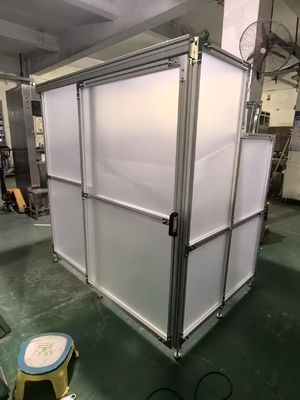 Διατηρείται σε θετική πίεση Καθαρό δωμάτιο Μπουθ Σύντομος κύκλος εγκατάστασης με διαφανές περίβλημα