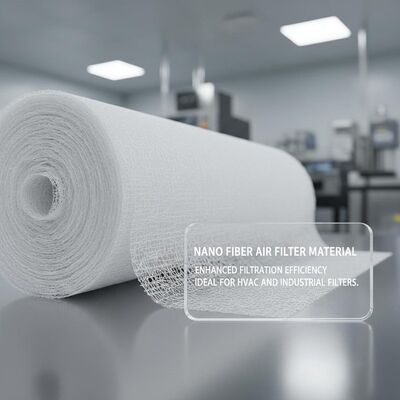 quality Υλικό φίλτρου αέρα με νανοϊντόνη βελτιωμένη αποδοτικότητα φίλτρωσης Μέσα φίλτρωσης αέρα Ιδανικά για φίλτρα HVAC και βιομηχανικά φίλτρα factory