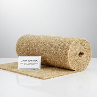 quality Υλικό φίλτρου αέρα από υαλοβάμβακα, θερμοανθεκτικό, μέσο φιλτραρίσματος αέρα κατάλληλο για συστήματα διαχείρισης αέρα υψηλής θερμοκρασίας factory