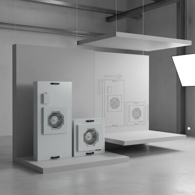 Επαγγελματική μονάδα φίλτρου ανεμιστήρα FFU Cleanroom με φίλτρο H14 HEPA SUS304 πλαίσιο από ανοξείδωτο χάλυβα και έλεγχο τριών ταχυτήτων