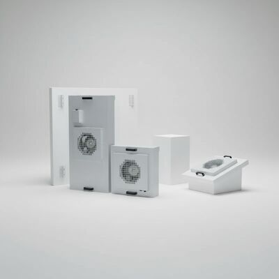 quality Μονάδα φίλτρου ανεμιστήρα HEPA H14 με πλαίσιο από ανοξείδωτο χάλυβα SUS304 και έλεγχο τριών ταχυτήτων για καθαρά δωμάτια factory
